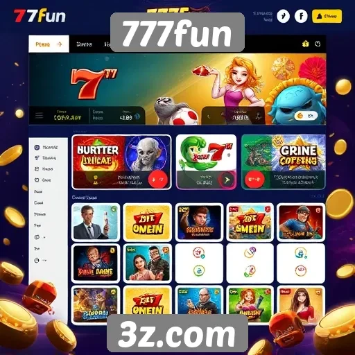 Evolução da interface do 777fun ao longo do tempo